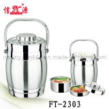 3L Stainless Steel Lunch Pot with Hanger (FT-2303)