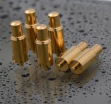 Spring Loaded Brass Contact Pins Brass Flat Head Spring Pogo Pins