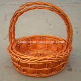 Beautiful Round Handled Wicker Basket (WBS006)