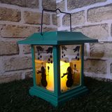 Small Xmas Black Trumpet Lantern