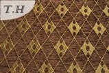 Brown Plaid Chenille Sofa Cloth (FTH31180B)