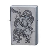 Metal Promotional Gifts Zinc Alloy Embossed Oil Lighter (XF60003D)