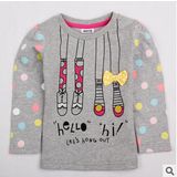 Long Sleeve T-Shirt, Wholesale Children's T-Shirt Girls Printed Cotton Long Sleeve T-Shirt