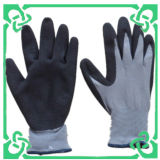 Latex Sand Coated Winter Gloves of Safety Gloves
