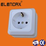 European Style Surface Mounted Wall Shucko Socket (S1010)