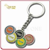 Custom Casino Chip Soft Enamel Metal Key Chain