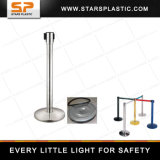 Stainless Steel Roperetractable Belt Cassette Free Standing Pole
