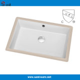 Cupc 20 Inch Rectangular Ceramic Bathroom Vessel Sink (SN019)