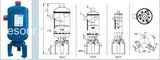 Helical Oil Separator with Flange