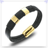Fashion Jewellery Leather Jewelry Leather Bracelet (HR3804)