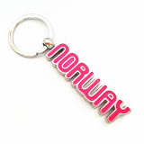 Norway Tour Gift Letter Shape Metal Souvenir with Keyring (F1105)