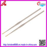 Golden Head Iron Crochet Hook Knitting Needle (XDIH-002)