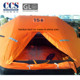 Gl/CCS Approved 15 Man Rubber Inflatable Marine Liferaft
