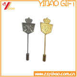 Gold Plated Die Struck Long Needle Pins for Sale (YB-LY-LP-04)