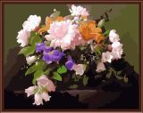 Canvas Painting by Numbers Flower Picture Oil Painting 2015 New Hot Photo