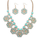 Fashion Jewelry Silver Women Sotne Necklace
