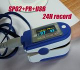 Finger Pulse Oximeter SpO2 Monitor 24h Record
