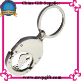 Metal Key Chain with Trolley Coin