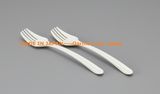 2-Piece Set Plastic Fork Tableware-White (Model. 1019)