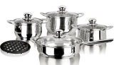 9PCS Stainless Steel Cookware Set (MSF-3100)