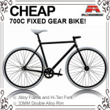 Cheap Hi-Ten Black 700c Fixed Gear Bicycle (ADS-7067S)