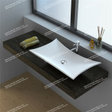 Modern Design Solid Surface Bathroom Mineral Casting Wash Basin/Sink (JZ9017)