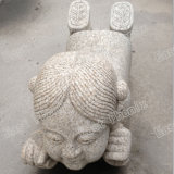 Famours Beige Granite Girl Sculpture