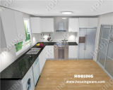 White High Gloss Lacquer Finish Kitchen Cabinets