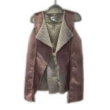 Female Fur Jacket with Nubuck Leather & Wool