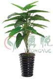 85cm High Three Branches Artificial Green Leaves Bonsai (0136-YY019)