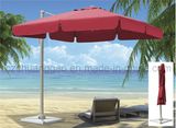 Aluminum Frame Polyester Fabric Side Post Outdoor Folding Sun Umbrella