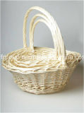 Eco-Friendly Beautiful White Willow Basket