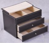 Multifunction Faux Leather Desk Organizer/Sox Box (A05-041)