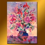 Wholesale Modern Colorful Flower Oil Painting for Shop
