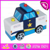 2015 New Style Big Wooden Police Toy, Promotional Toy Kids Police Mini Car Toy, Police Car Model Toy Wooden Police Car Toy W04A119