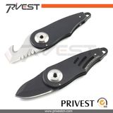 Folding 2 Steel Blades Aluminum Shell Mini Pocket Knife