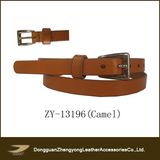 Janyo Cowhide Slim Leather Belt for Women (ZY-13196)