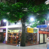 Outdoor Artificial Ficus Bonsai Tree Fake Banyan Evergreen Tree