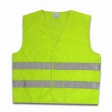 High Visibility Fluorescent Yellow Safety Vest