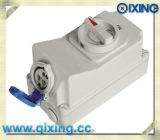 Industrial Socket with Interlock Switch with CE Certification (QX7002)