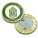 Customized Us Gold Plated Army Coin with Wave Edge (CC02)
