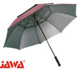 Double Layer Windproof Fiberglass Ribs Golf Umbrella (H7503)