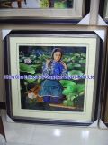 Painting for Lotus Leaf and Girl (N002)