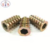 Zinc Alloy Insert Nut with Collar /Hexagonal Nut