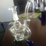 Flower Recycle Glass Smoking Water Pipe