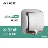 High Quality High Speed Stainless Steel Hand Dryer, Series Motor, CE, CB Electrical Air Hand Dryer (AK2800)