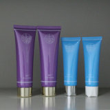 Empty Silk Screen Cosmetic Tubes with Silver-Plated Cap