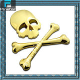 Wholesale Custom Logo Car Tail Horror Skull Bones Sticker 3D Metal Chrome Emblem