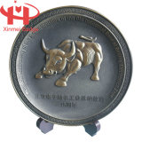 Bull Souvenir Plate for Memorizing or Awarding