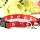 Cat Collat with Printed Paws Bell Pet Collar Pet Products